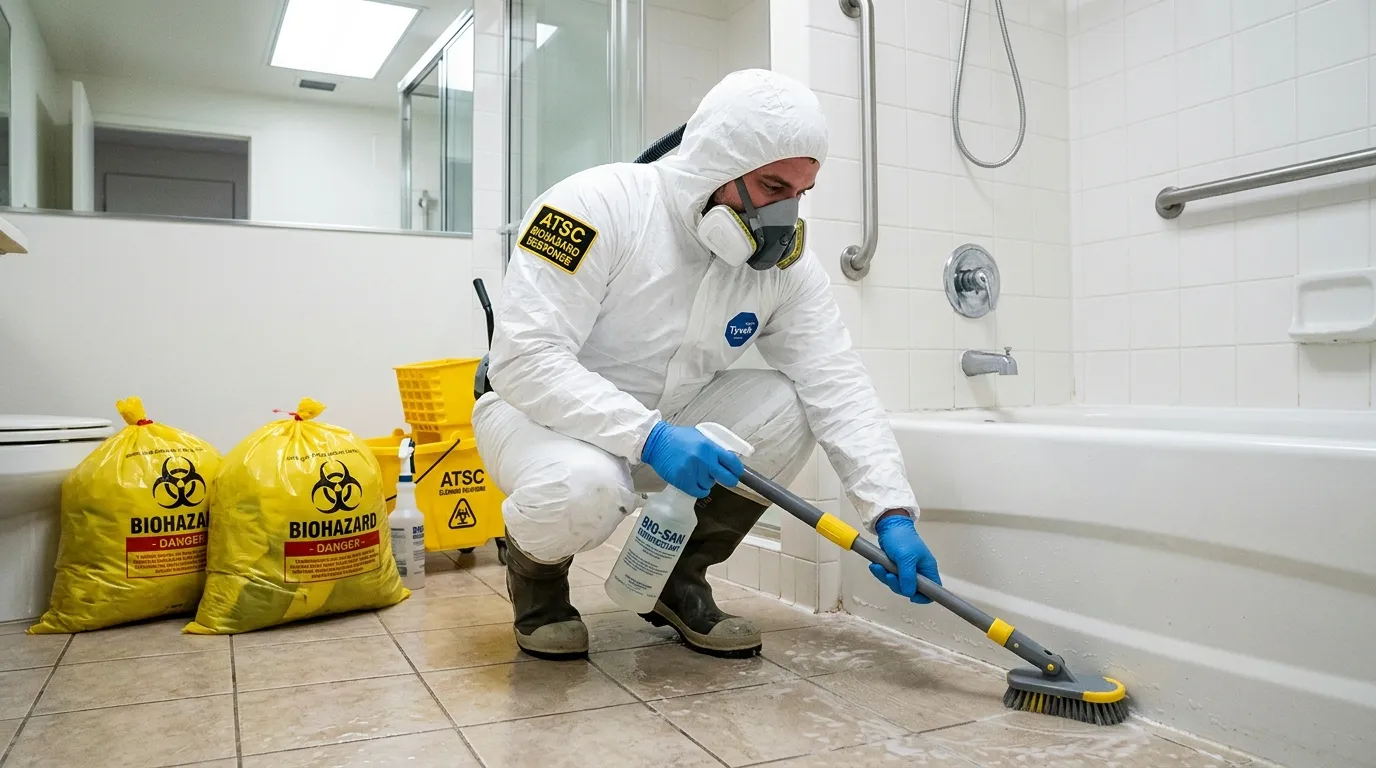 Decontamination equipment deployed for Blood Cleanup in Tompkinsville